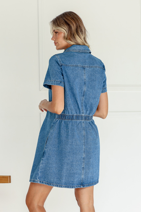 Elsa Denim Shirt Dress