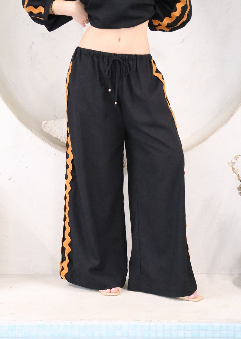 Ric Rac Pants Black