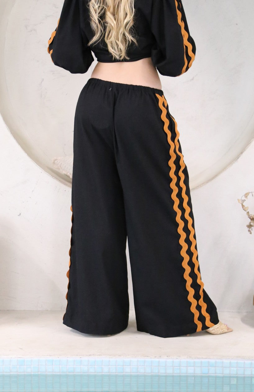 Ric Rac Pants Black