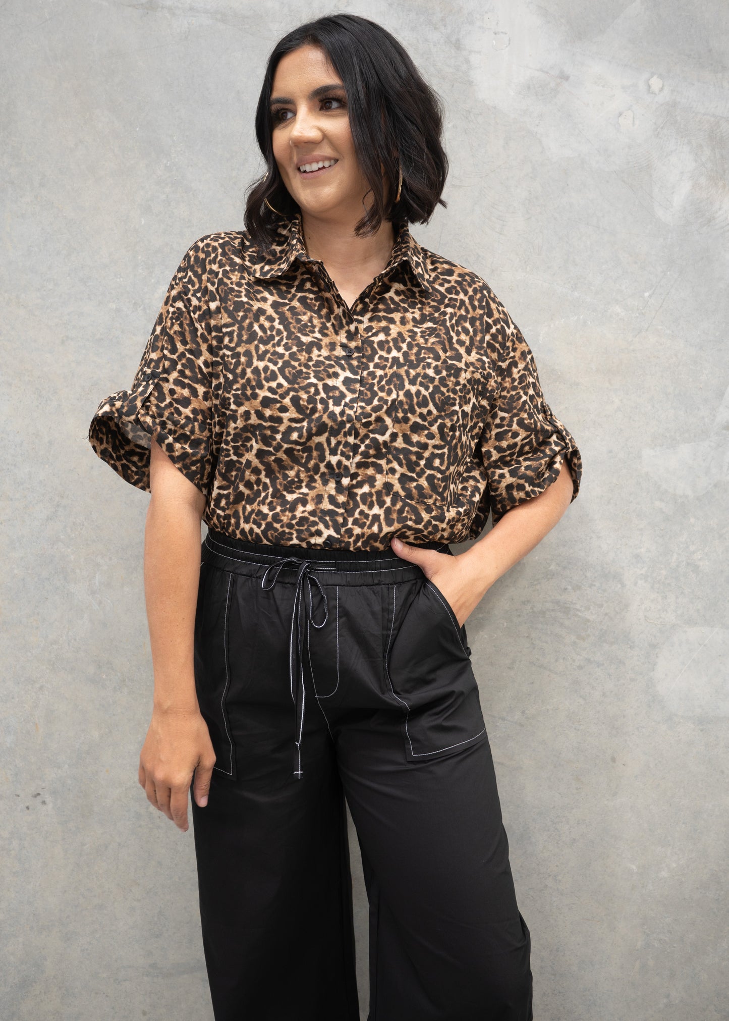 Brown Leopard Shirt