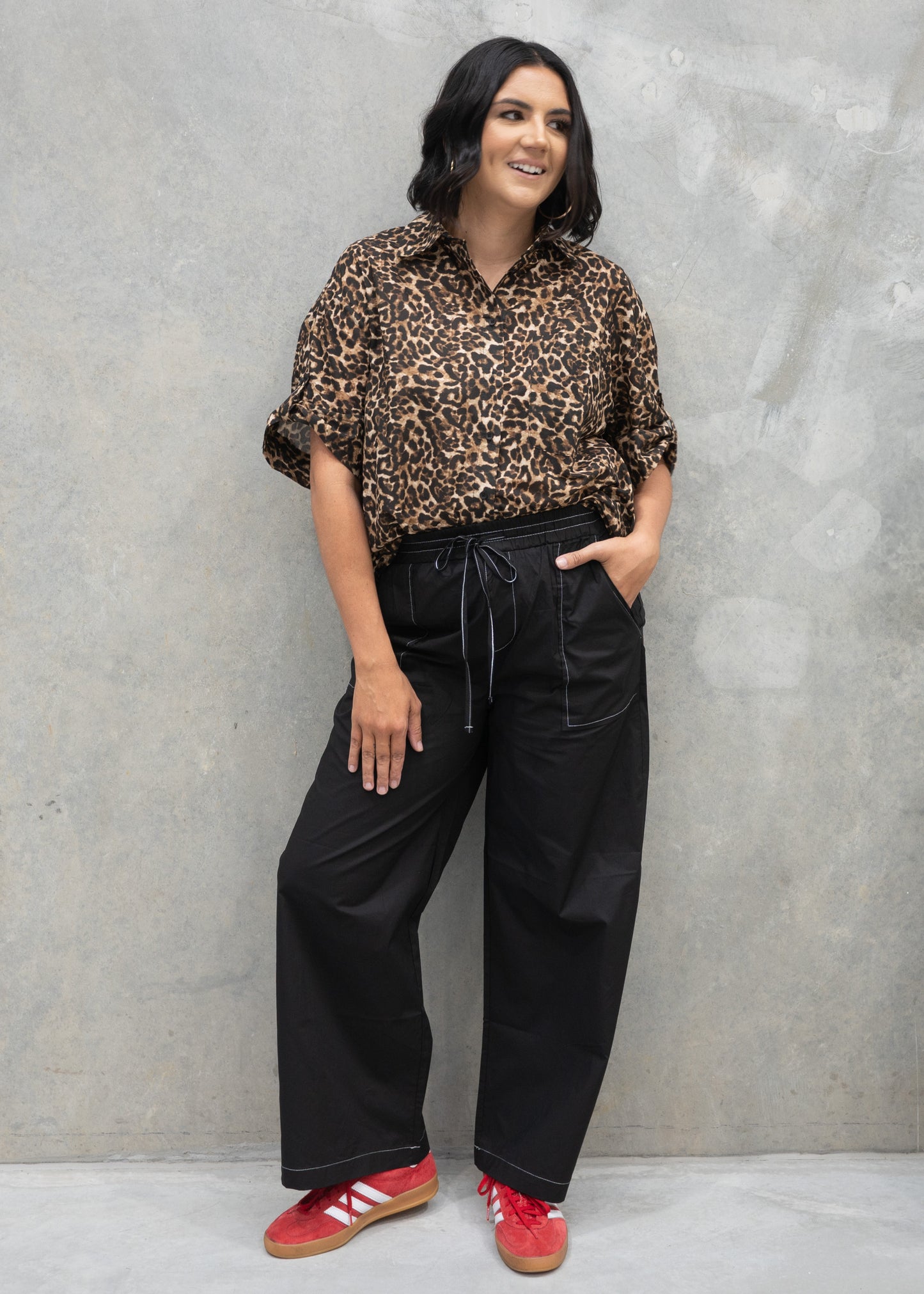 Brown Leopard Shirt