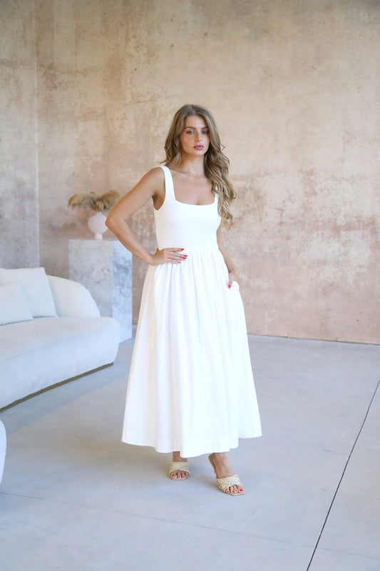 Kennedy Maxi Dress White