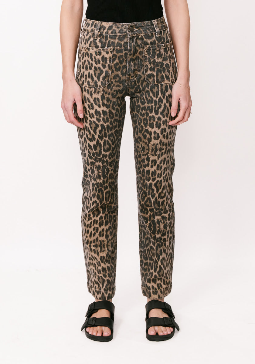 Leopard Print Jeans